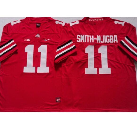 Mens or Youths Choose Jaxon Smith-Njigba Red Stitched Jersey Vapor